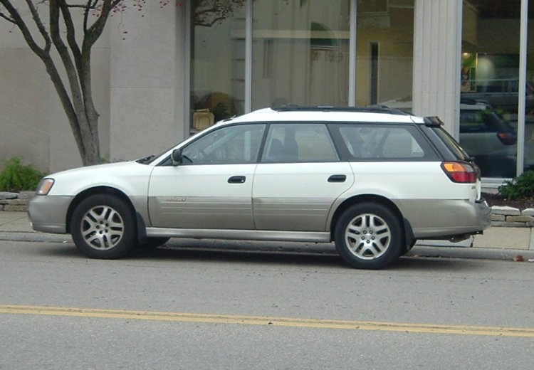 White-Subaru-Outback-wagon